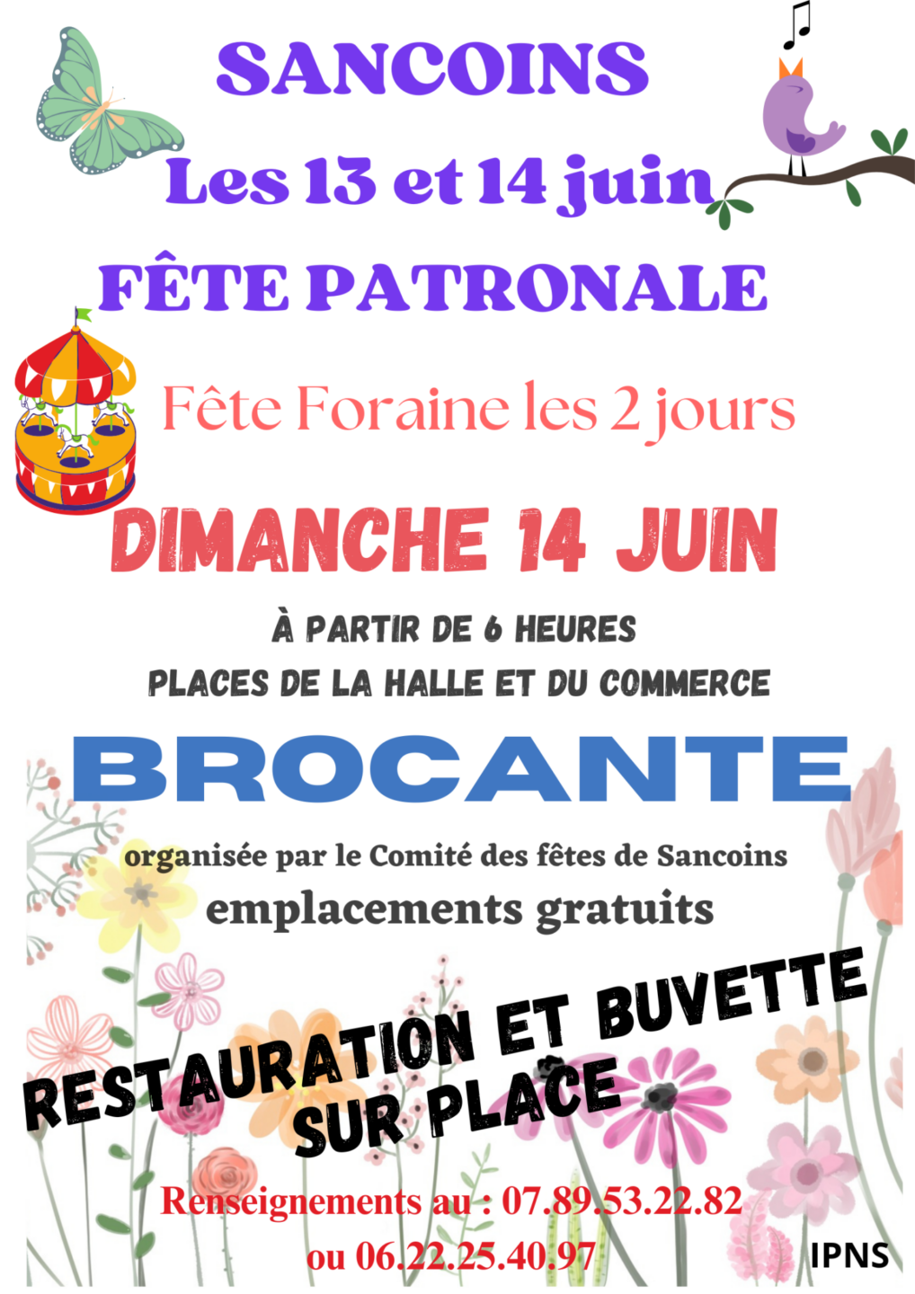 Fête Patronale et Brocante Sancoins