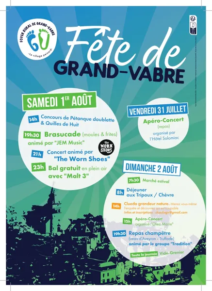Fête votive de Grand-Vabre  Conques-en-Rouergue