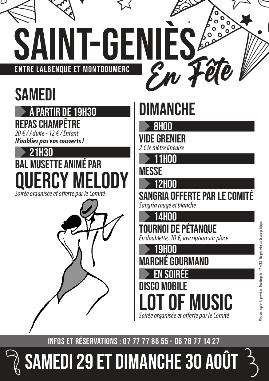 Fête votive de Saint-Geniès  Belfort-du-Quercy