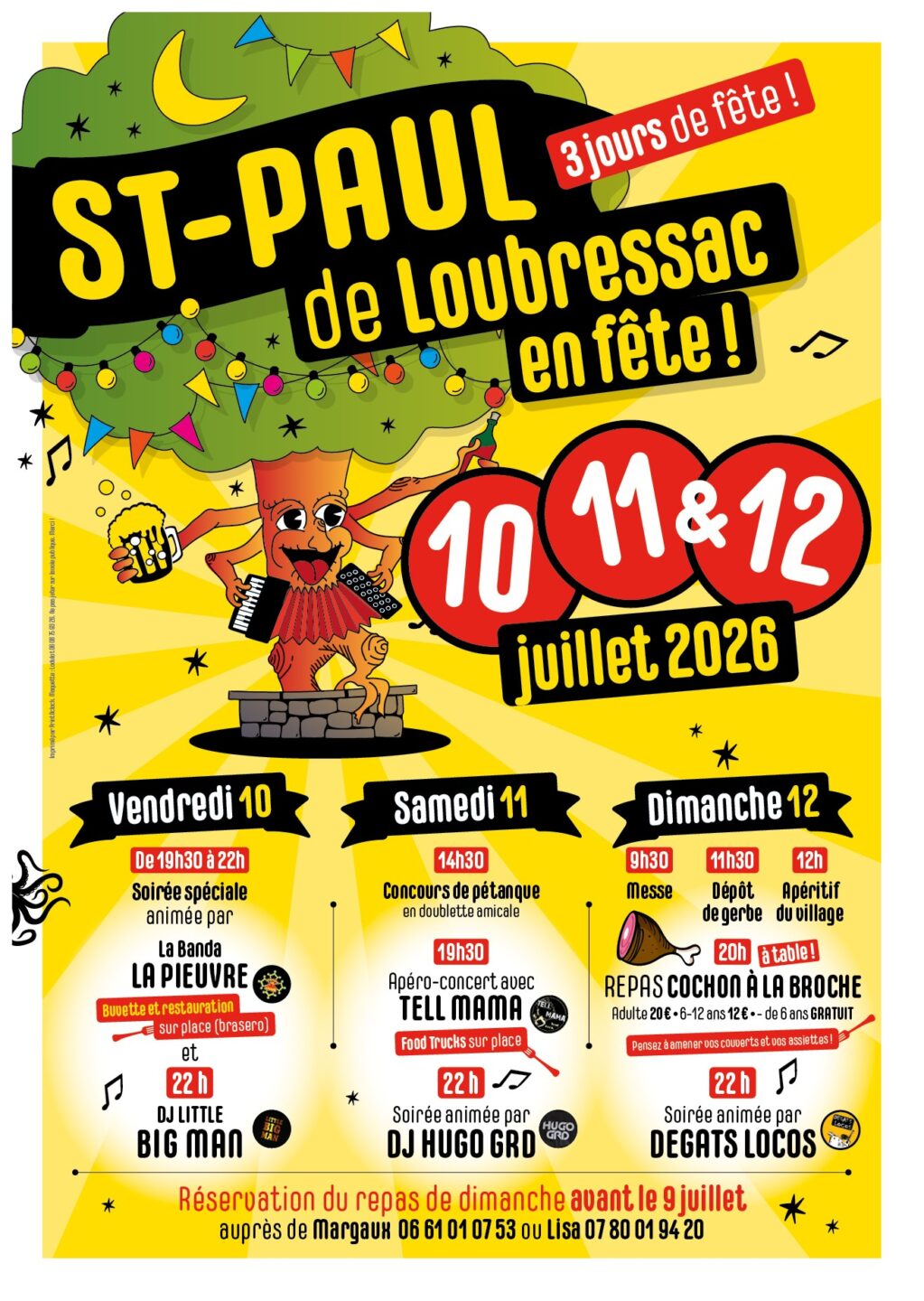Fête votive de Saint Paul de Loubressac  Saint-Paul-Flaugnac 2026-07-10