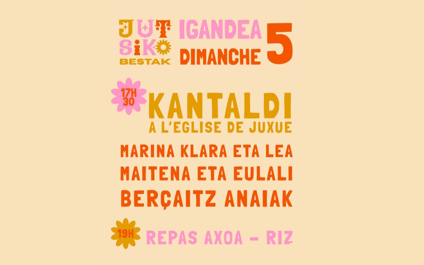 Fêtes du village kantaldi et repas axoa  Juxue