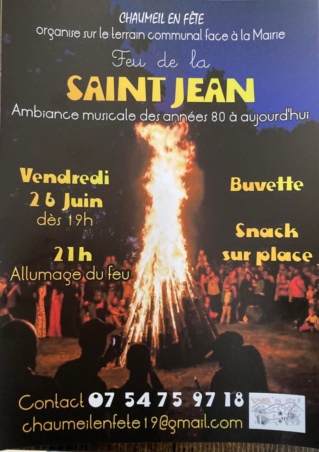Feu de la Saint Jean  Chaumeil