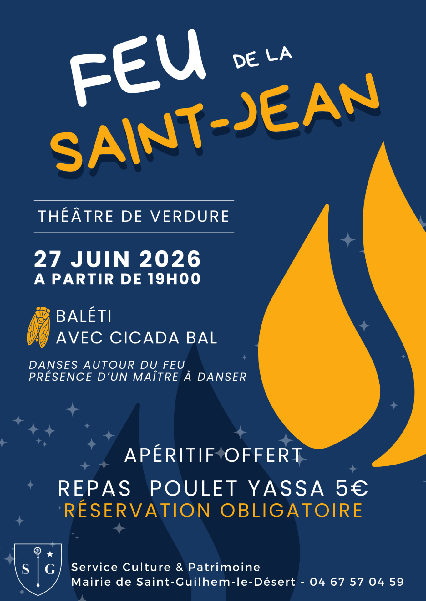FEU DE LA SAINT-JEAN  Saint-Guilhem-le-Désert
