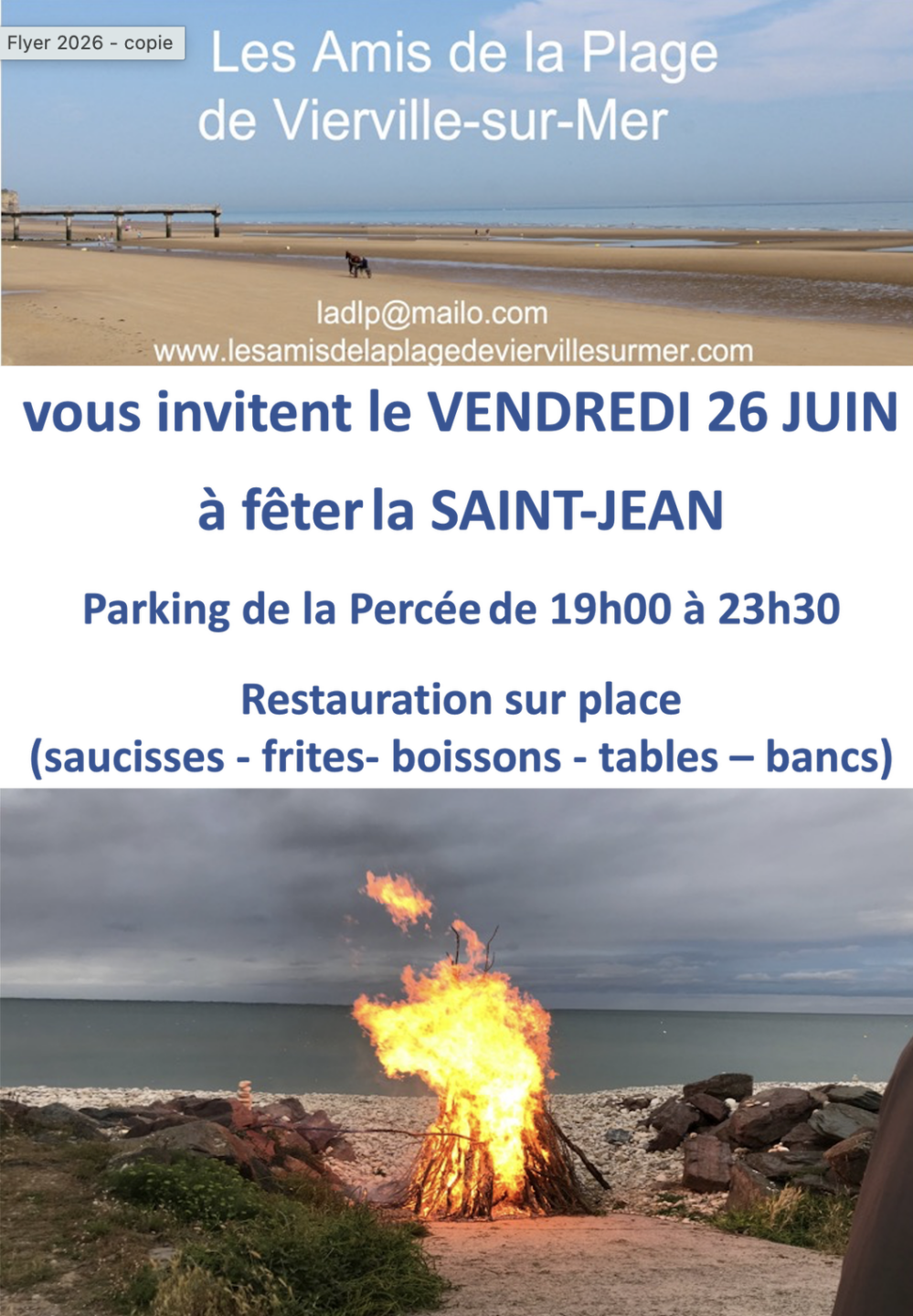 Feu de la Saint-Jean Vierville-sur-Mer