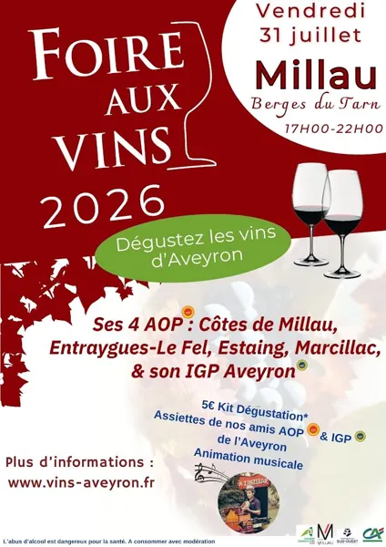 Foire aux vins d&rsquo;Aveyron sur les berges du Tarn  Millau