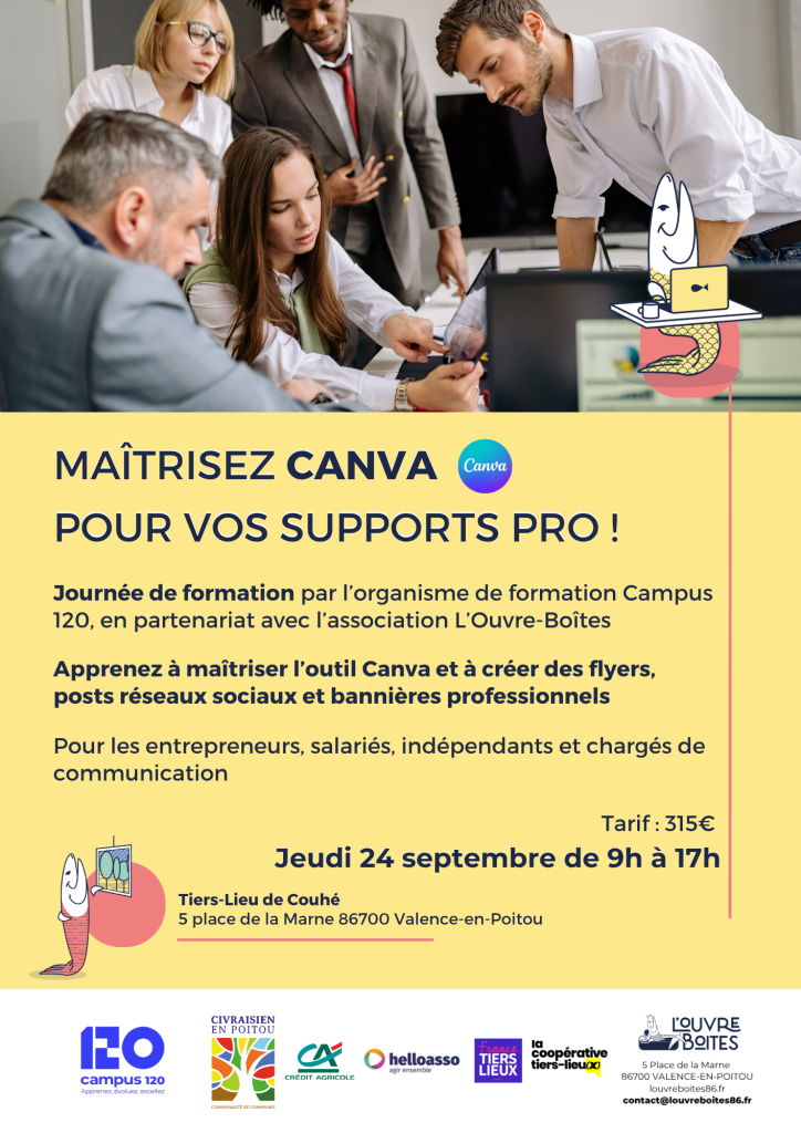 Formation CANVA L&rsquo;Ouvre Boîte Valence-en-Poitou