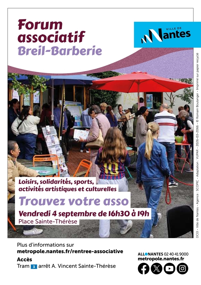 Forum des associations du quartier Breil-Barberie, Pôle associatif du Breil Malville, Nantes
