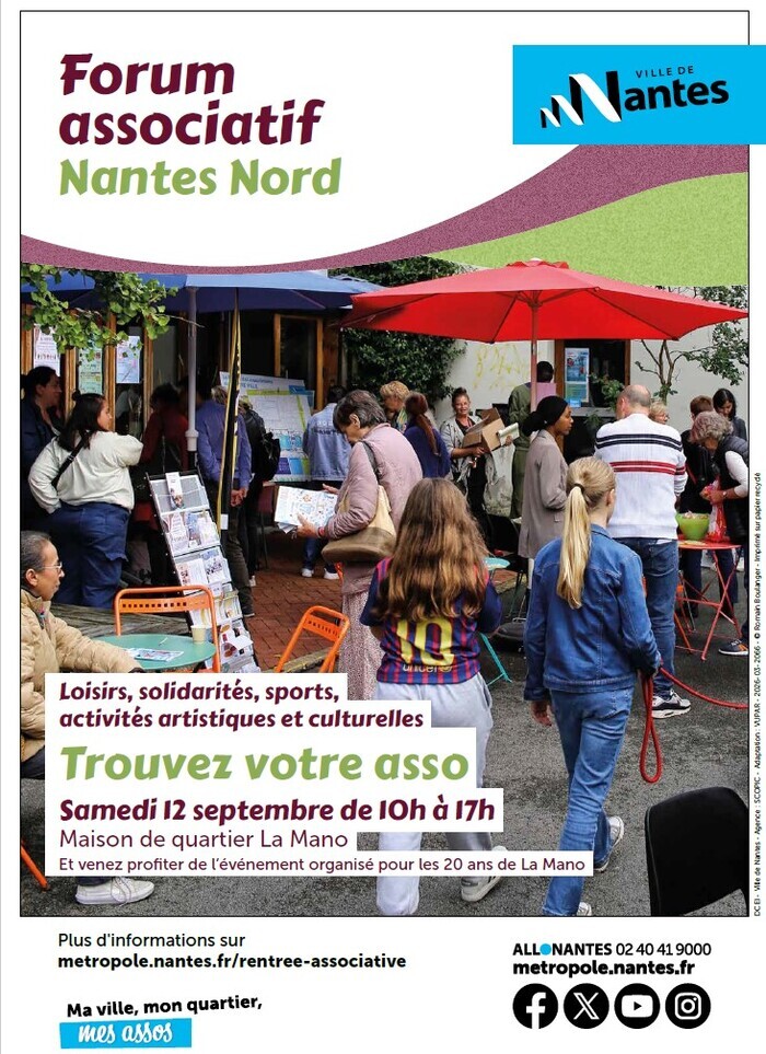 Forum des associations du quartier Nantes Nord Maison de quartier La Mano Nantes