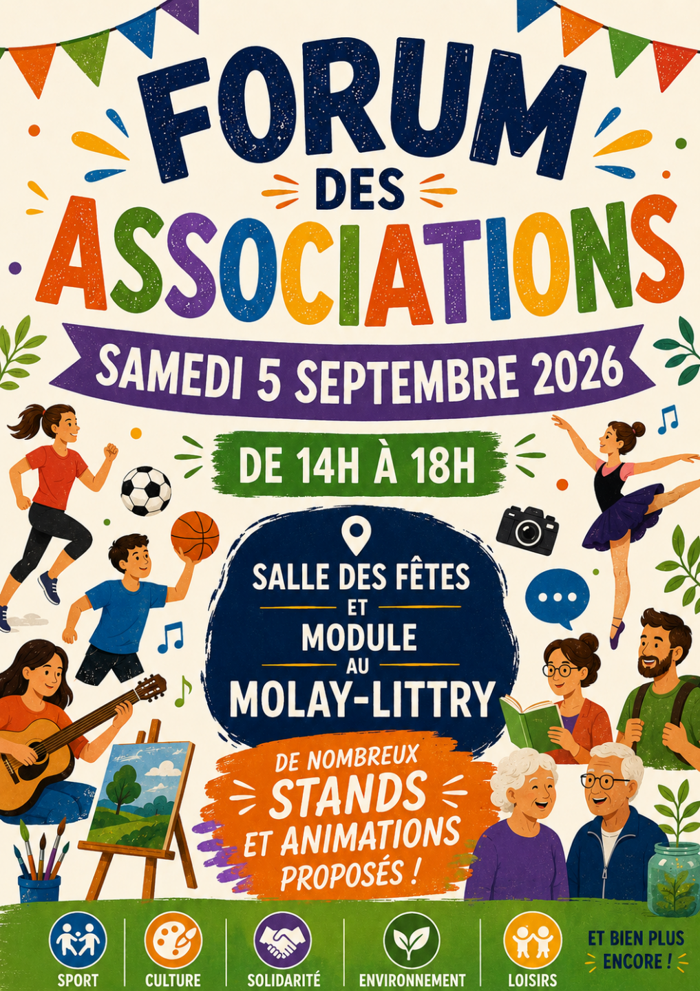 Forum des associations Salle des fêtes et module Le Molay-Littry 2026-09-05
