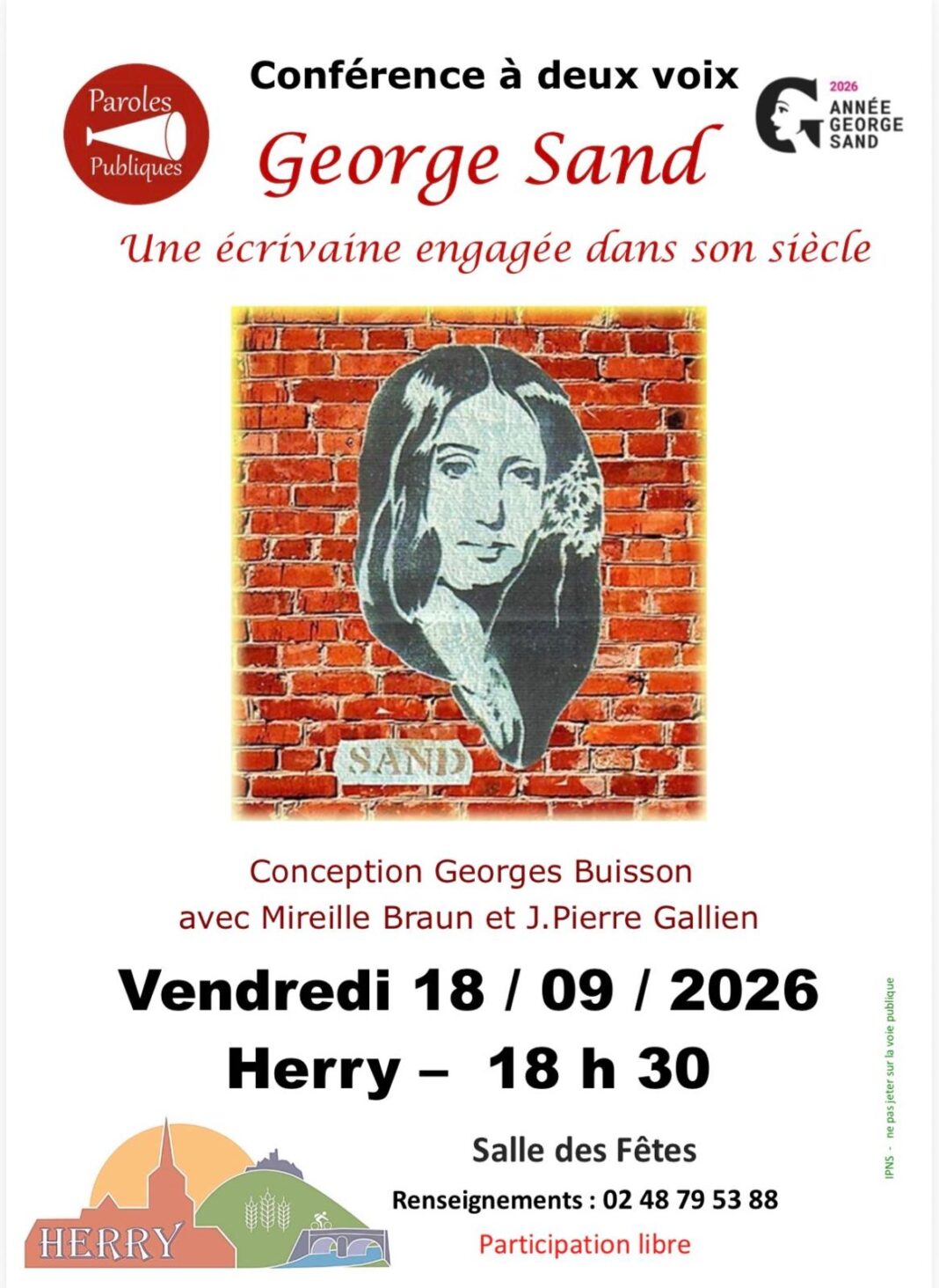 George sand une écrivaine engagée dans son siècle  Herry