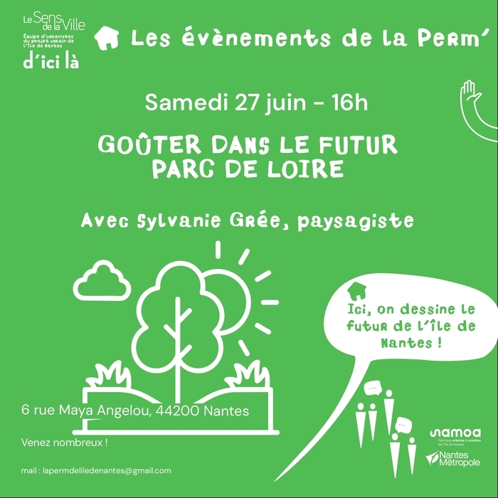 Goûter dans le futur Parc de Loire avec sa paysagiste La Perm’ Nantes