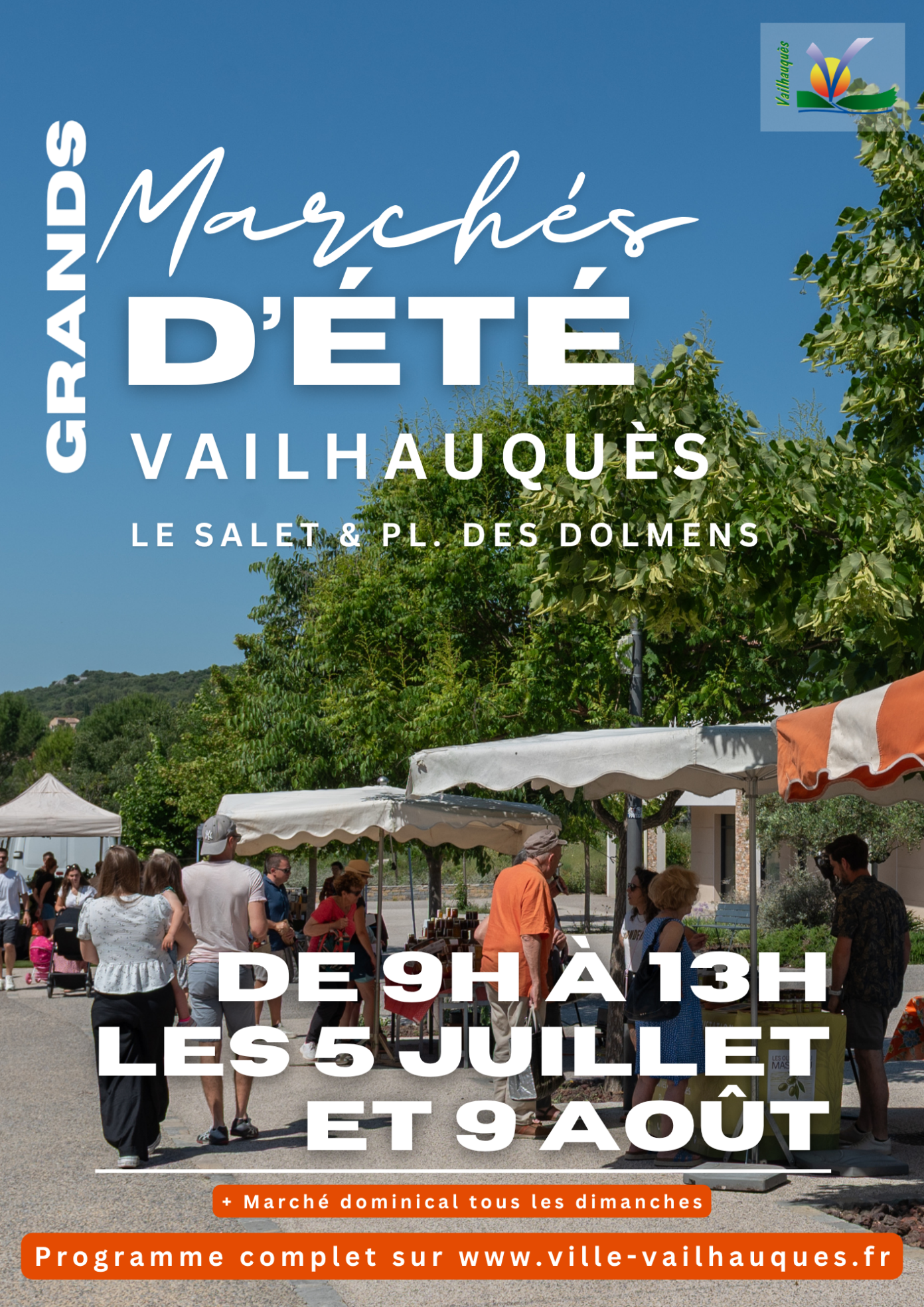 Grand marché d&rsquo;été  Vailhauquès