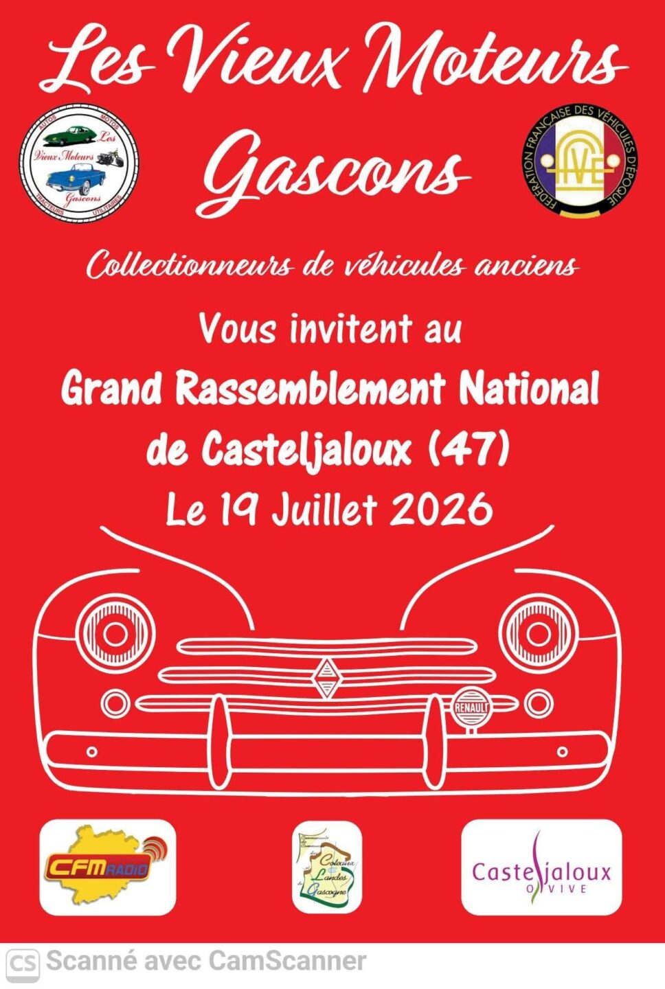 Grand rassemblement de véhicules anciens 18° édition Casteljaloux