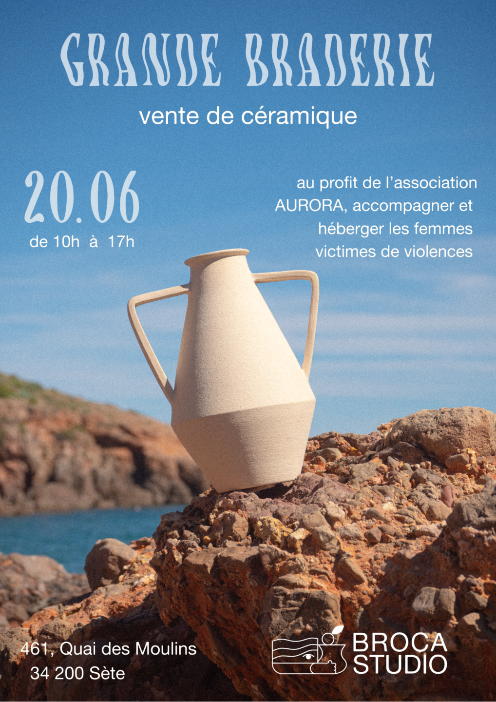 GRANDE BRADERIE CÉRAMIQUE CHEZ BROCA STUDIO Sète