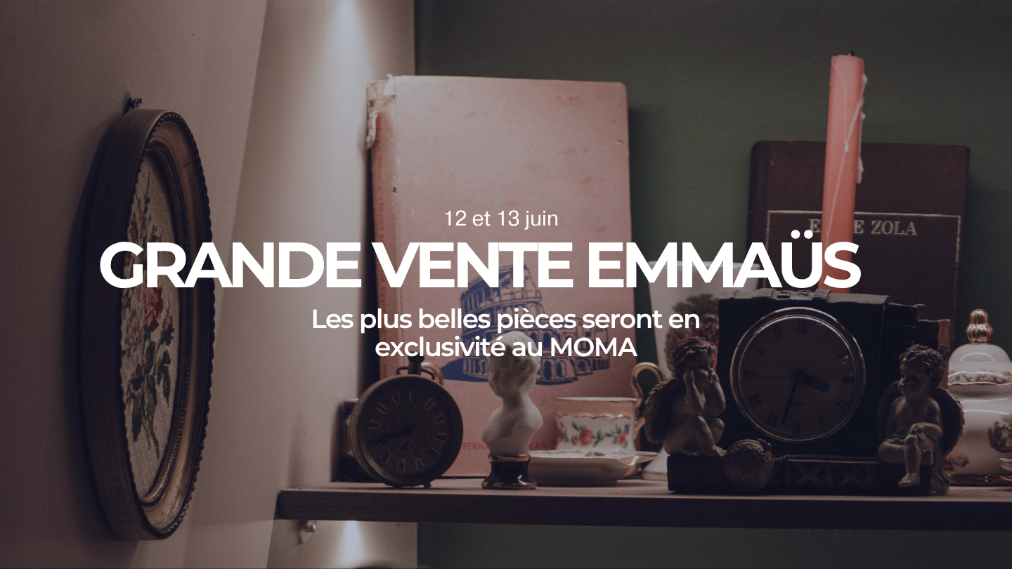 Grande vente vintage avec emmäus Moma Kitchen Food Court Bayonne