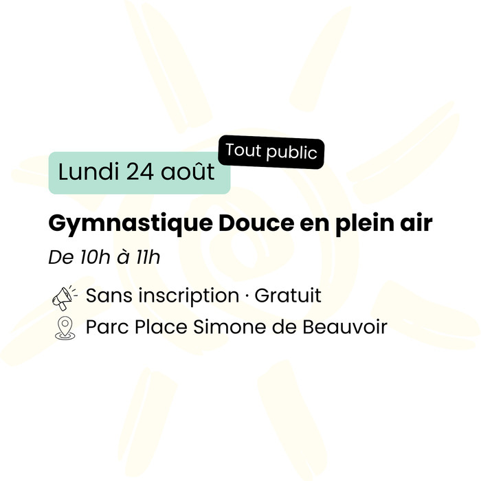 Gymnastique Douce en plein air Place Simone de Beauvoir Rennes