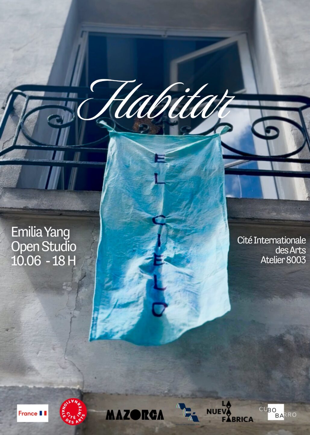 Atelier Ouvert : Habiter le ciel — mercredi 10 juin, 18h, Cité Internationale des Arts, Atelier 8003 Cité Internationale des Artes Paris