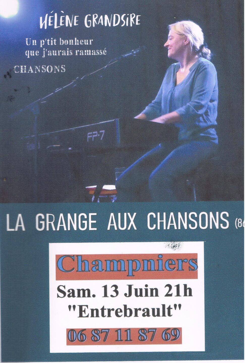 Hélène Grandsire La grange aux chansons Champniers