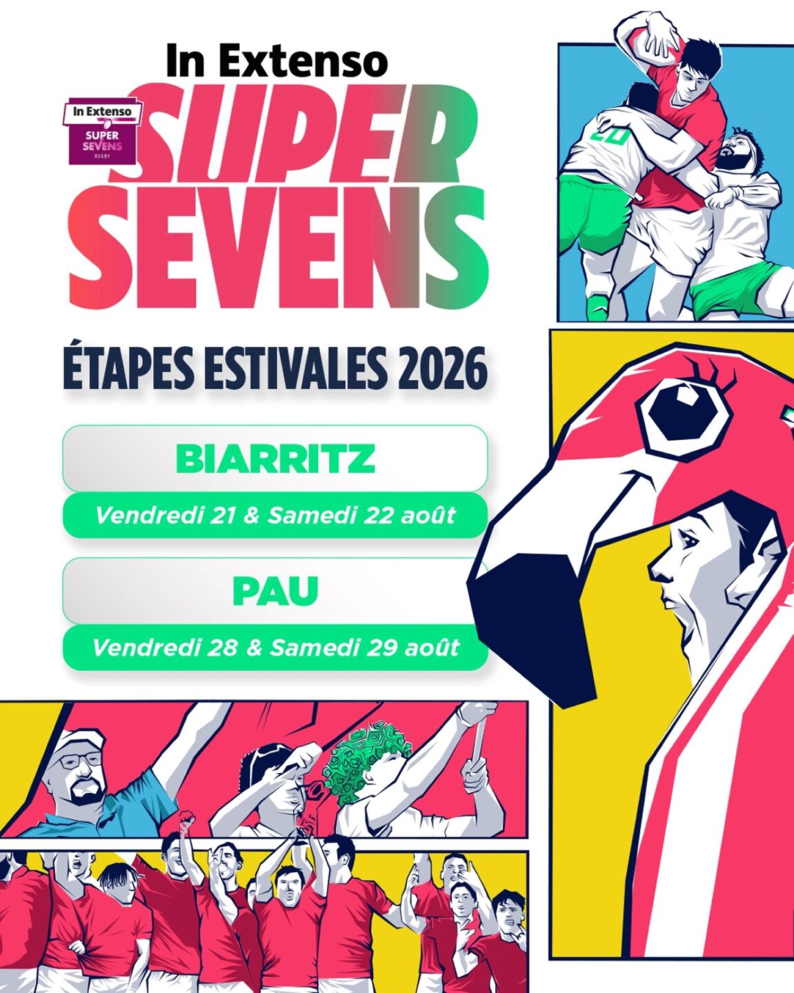 In extenso Super Sevens Stade Aguilera Biarritz 2026-08-21
