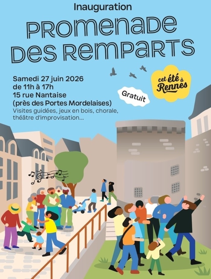 Inauguration promenade des remparts Promenade des remparts Rennes