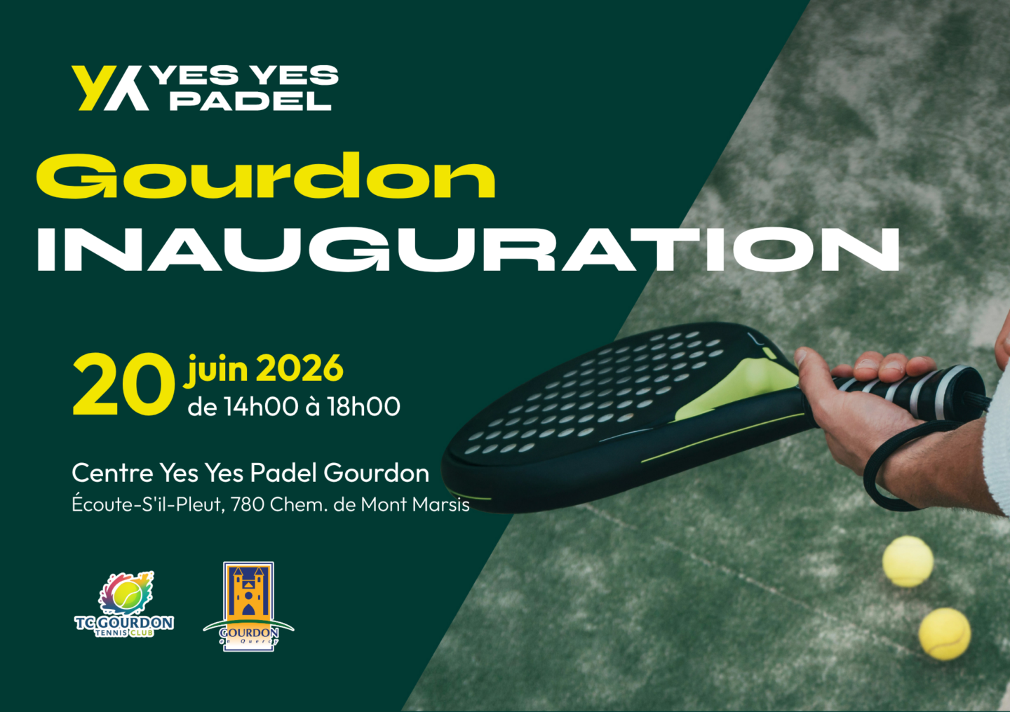 Inauguration Yes Yes Padel à Gourdon Gourdon