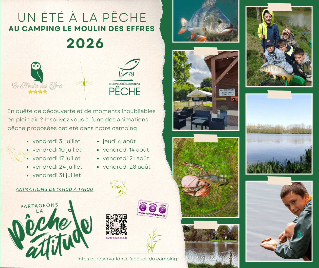 Initiation pêche Un été au contact de la nature ! Secondigny