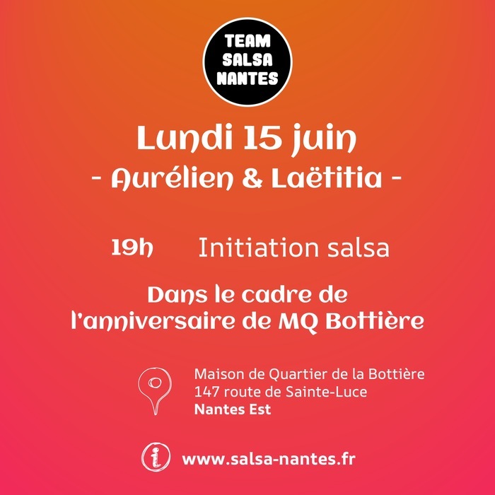 Initiation salsa Le Pavillon maison de quartier Bottière Nantes