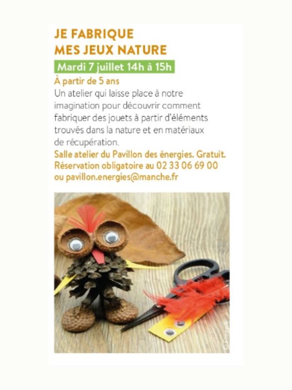 Je fabrique mes jeux nature Saint-Lô