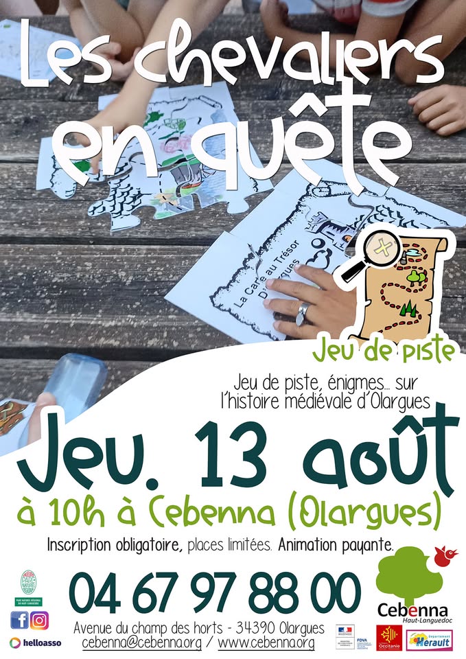 JEU DE PISTE LES CHEVALIERS EN QUÊTE  Olargues