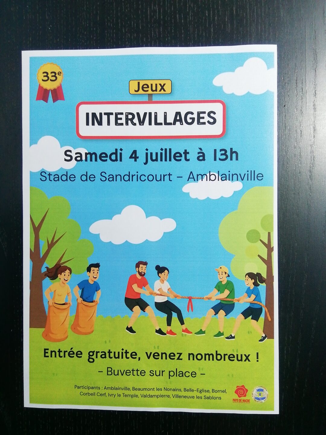 Jeux intervillages 7 rue du stade Amblainville 2026-07-04