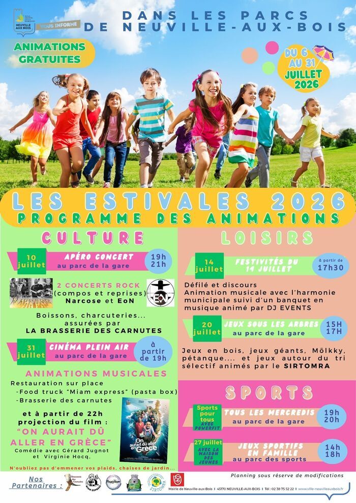 Jeux sportifs en famille Les estivales  Neuville-aux-Bois