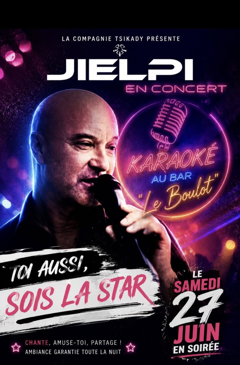 Jielpi en concert Bar Au Boulot Savigné