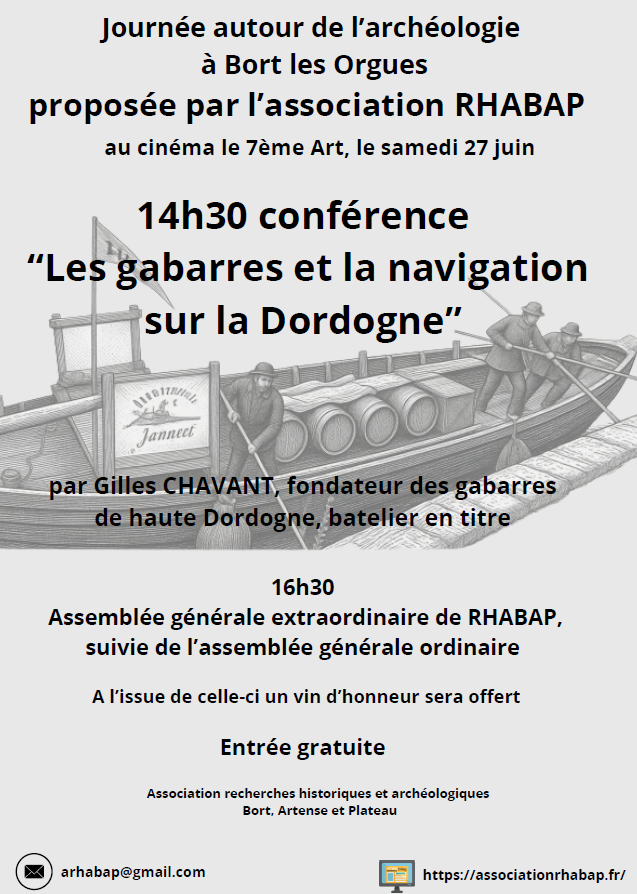 Journée autour de l’archéologie Bort-les-Orgues
