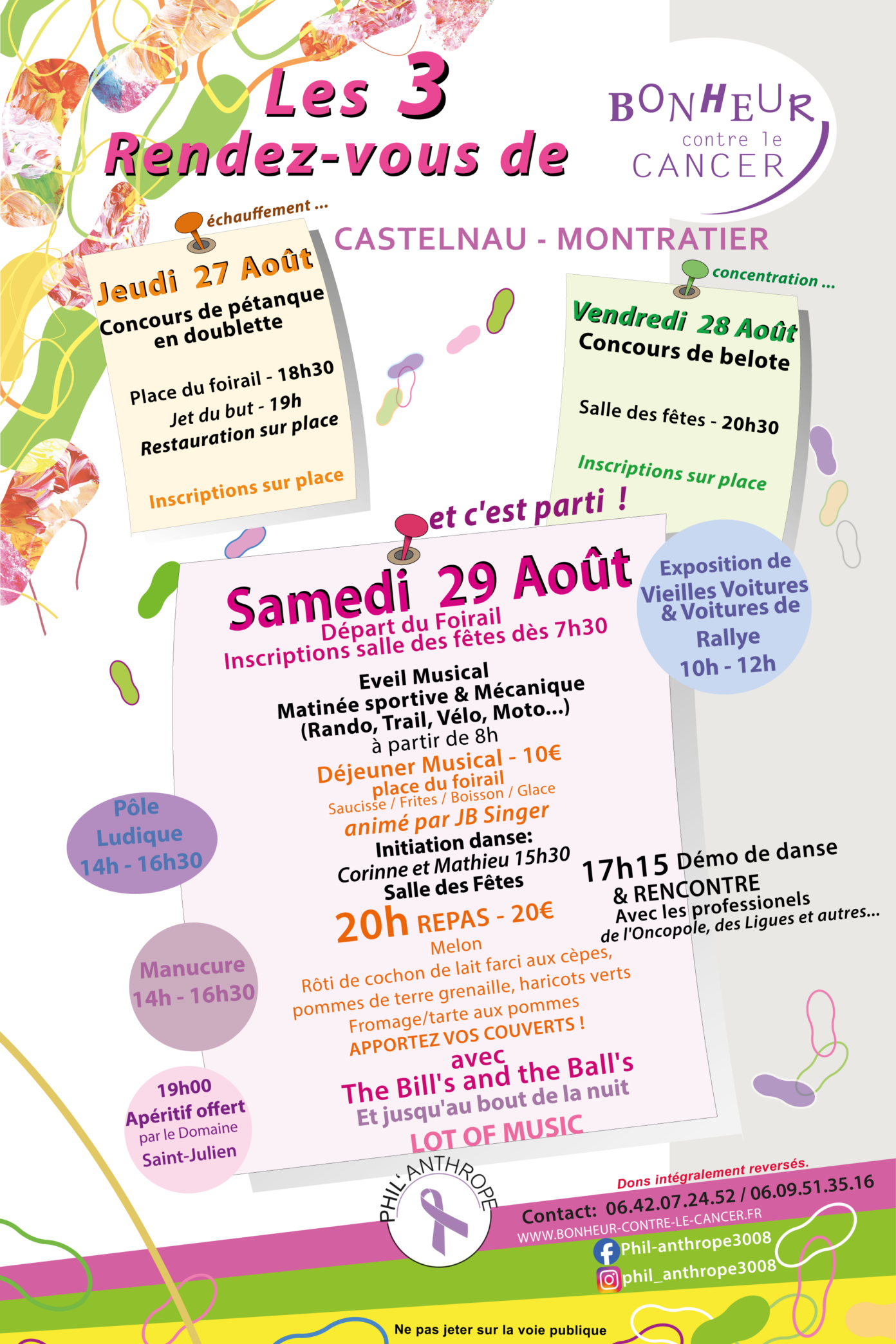Journée Bonheur Contre le Cancer Castelnau-Montratier