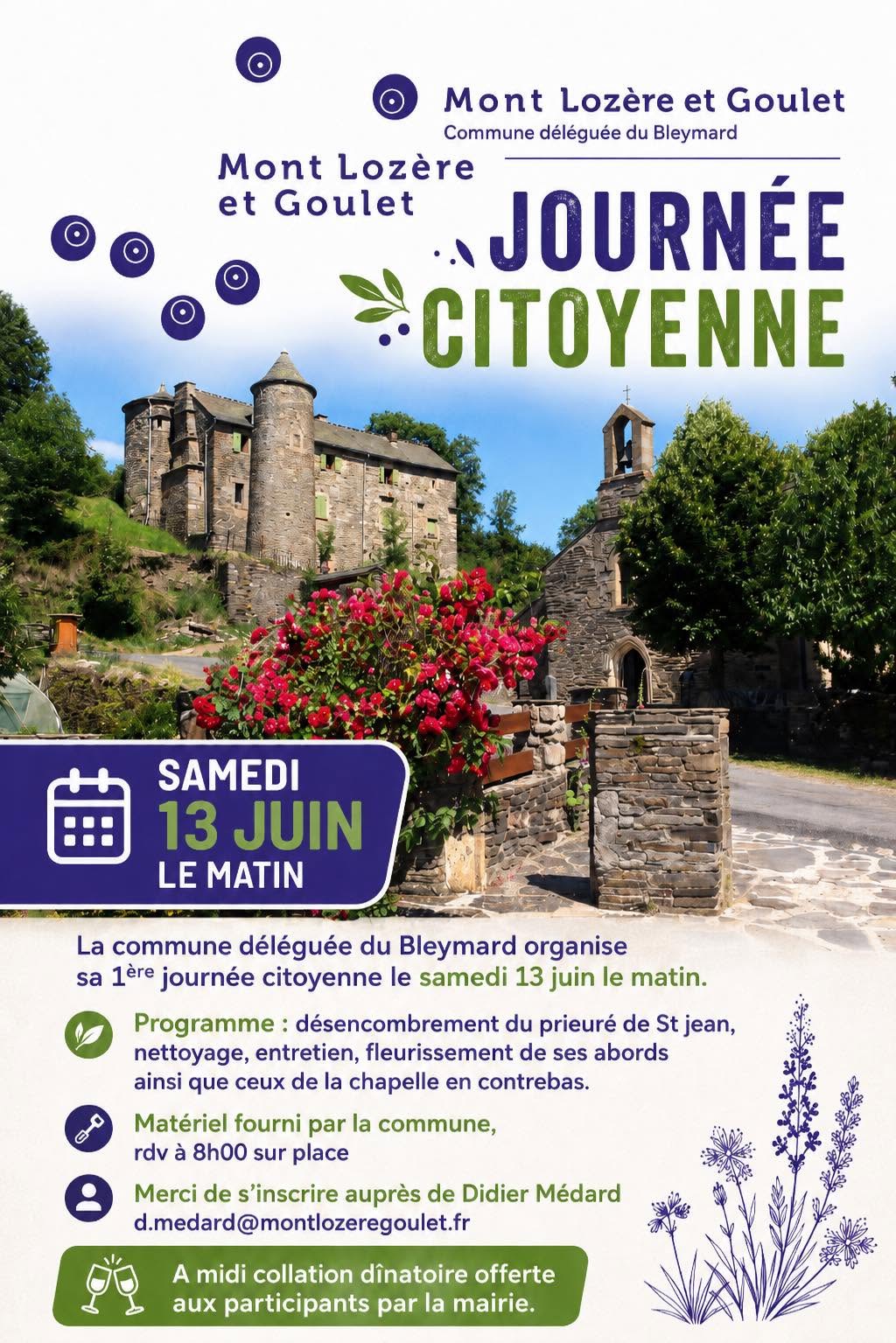 JOURNÉE CITOYENNE Saint Jean du Bleymard Mont Lozère et Goulet