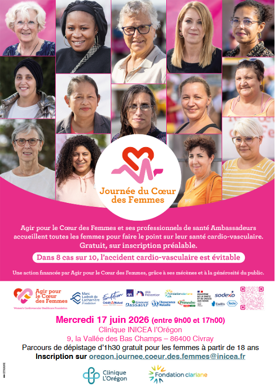 Journée du Coeur des Femmes Clinique INICEA l’Orégon Civray