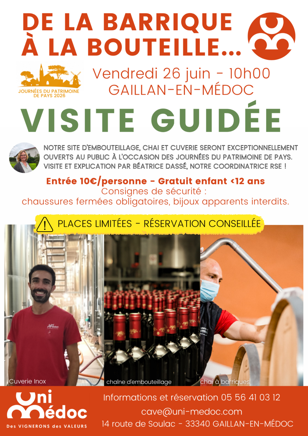 Journée du Patrimoine de Pays à Uni-Médoc Gaillan-en-Médoc