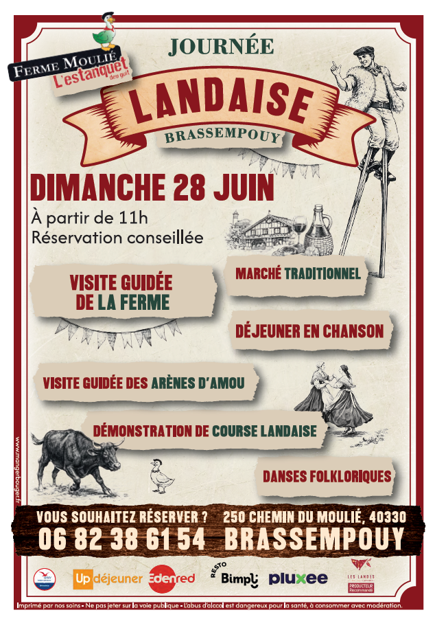 Journée Landaise ! L'Estanquet Deu Guit Ferme Moulié Brassempouy 2026-06-28