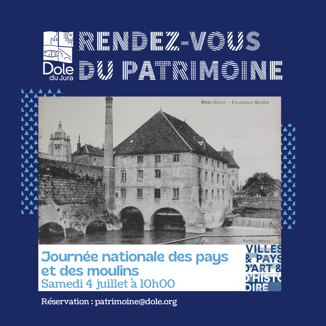 Journée nationale des pays et des moulins Centre-ville Dole 2026-07-04