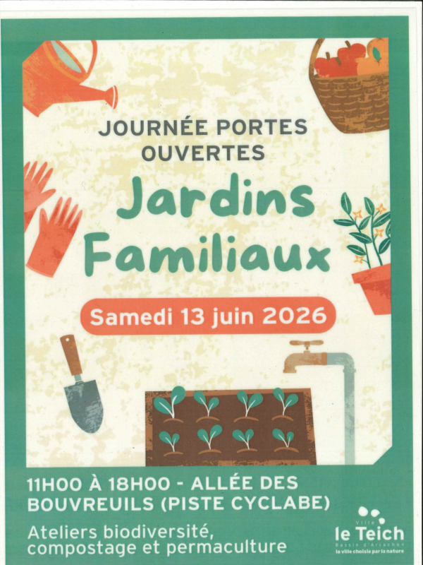 Journée portes ouvertes des Jardins familiaux. Le Teich