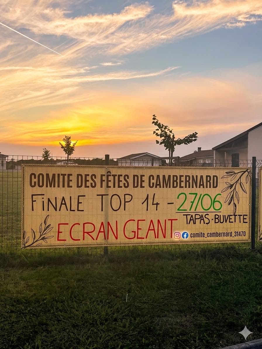 JOURNÉE RUGBY & FINALE TOP 14 SUR ÉCRAN GÉANT Cambernard