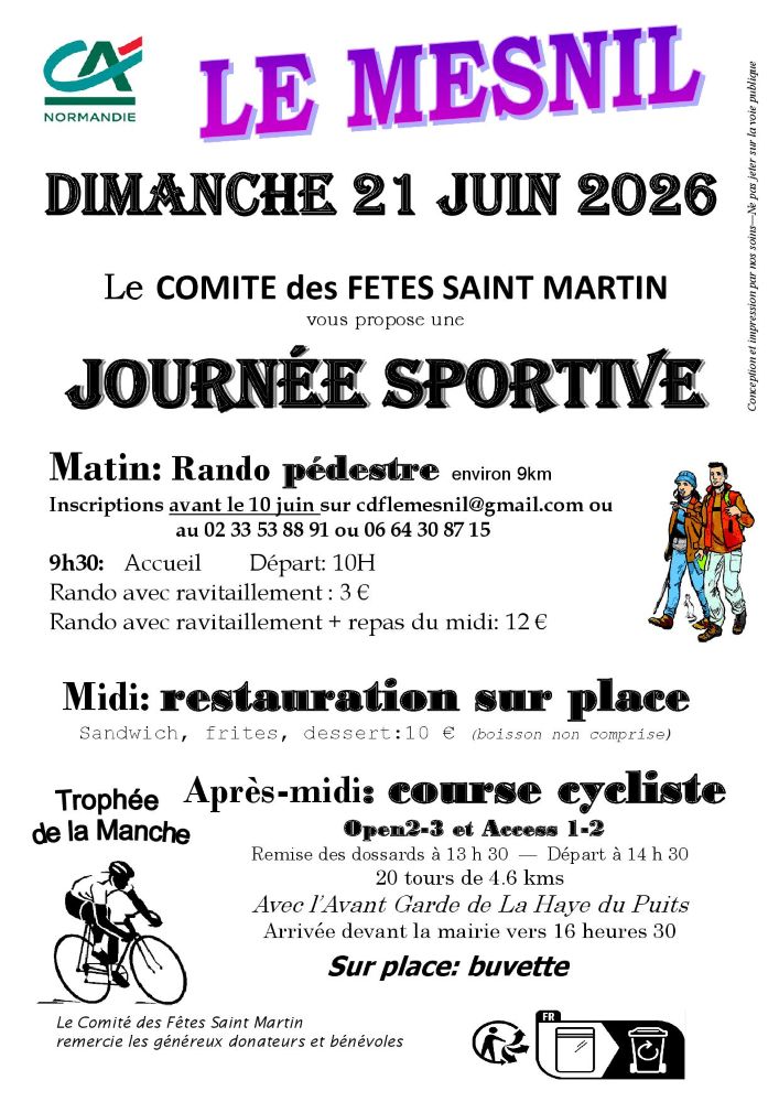 Journée sportive Le Mesnil