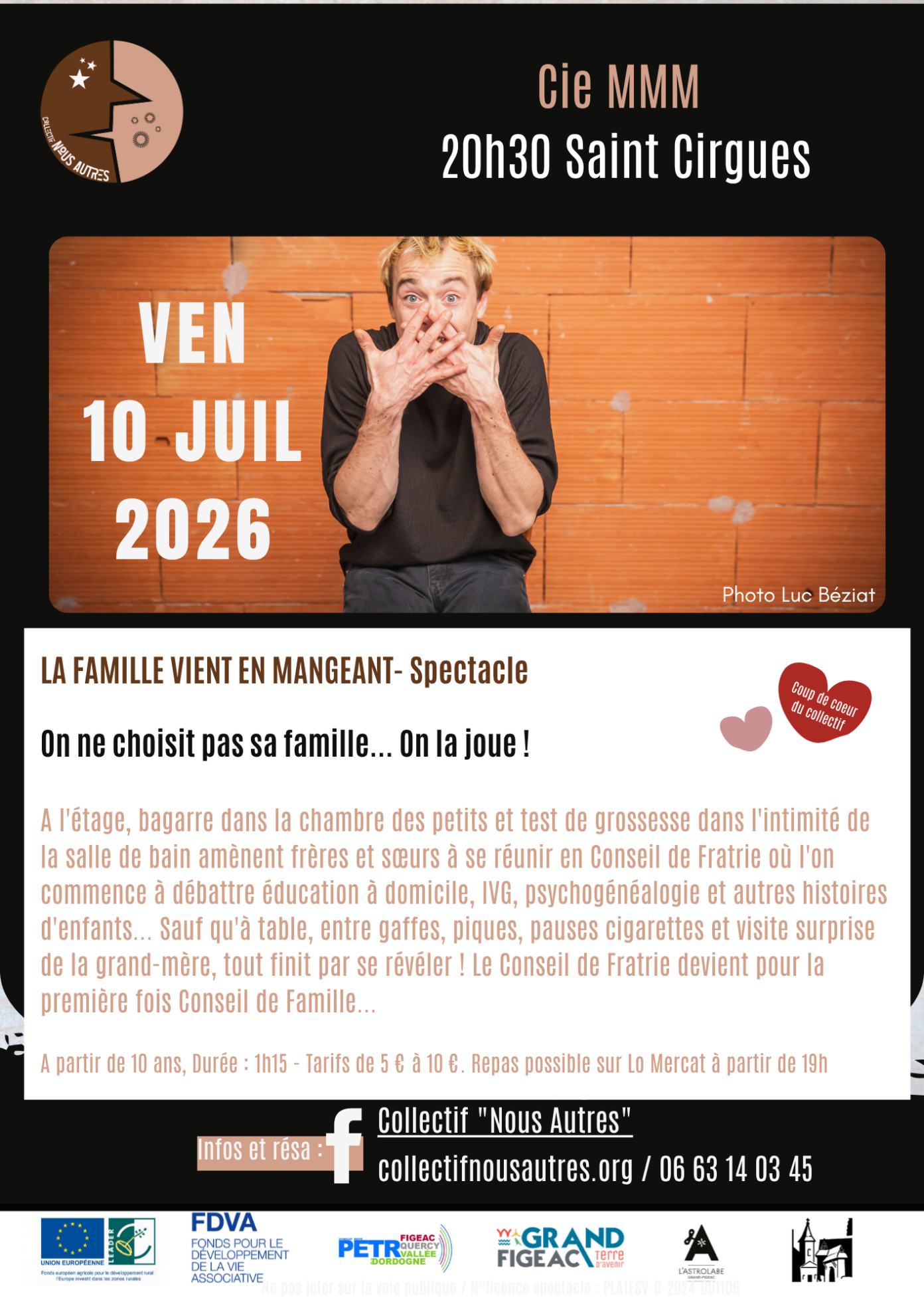 La Famille vient en Mangeant à Saint-Cirgues  Saint-Cirgues