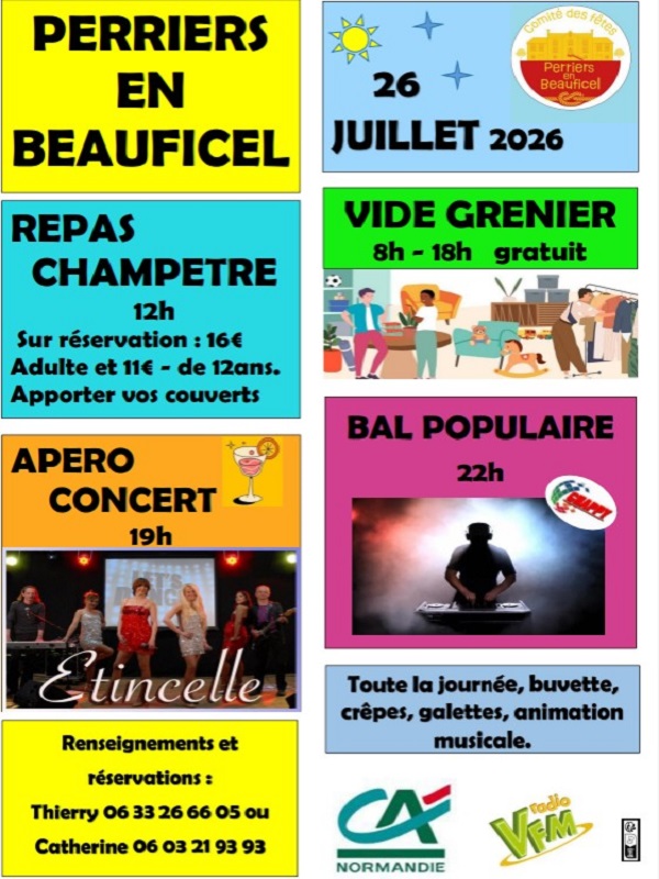 La fête de Perriers en Beauficel Centre bourg Perriers-en-Beauficel 2026-07-26