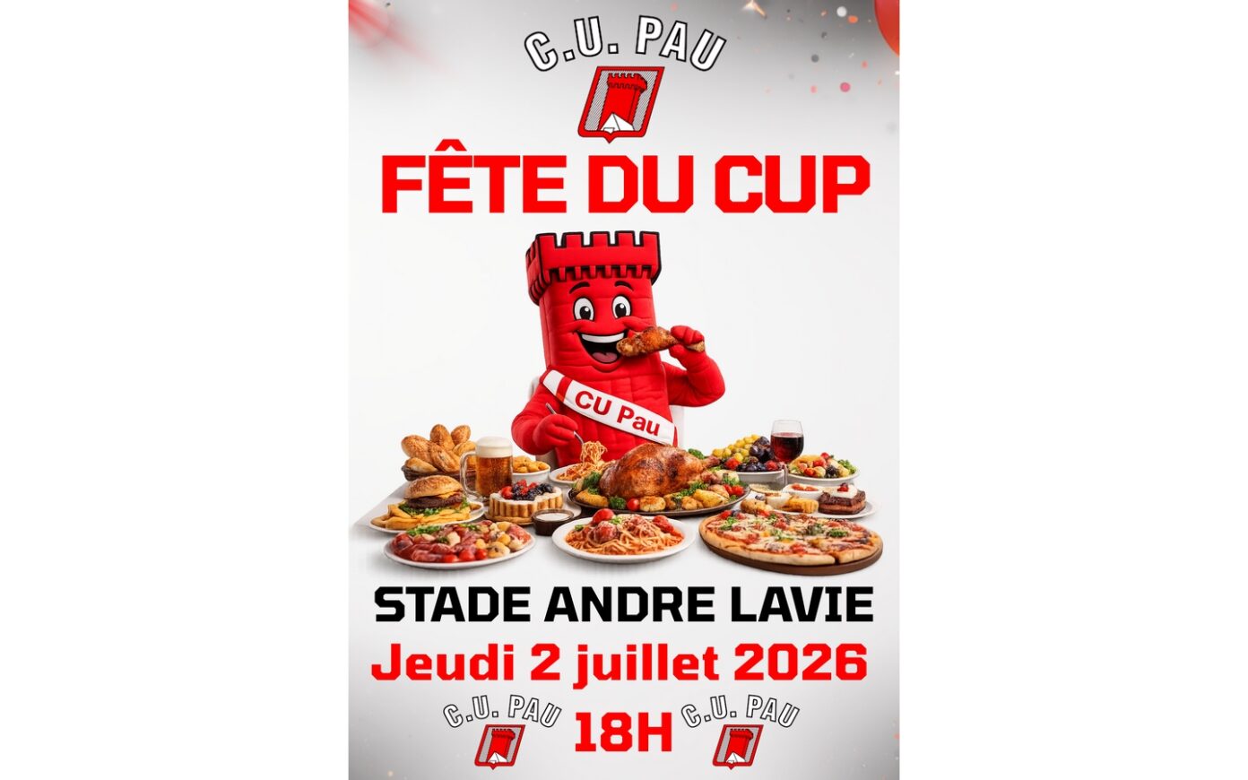 La fête du CUP Stade André Lavie Pau