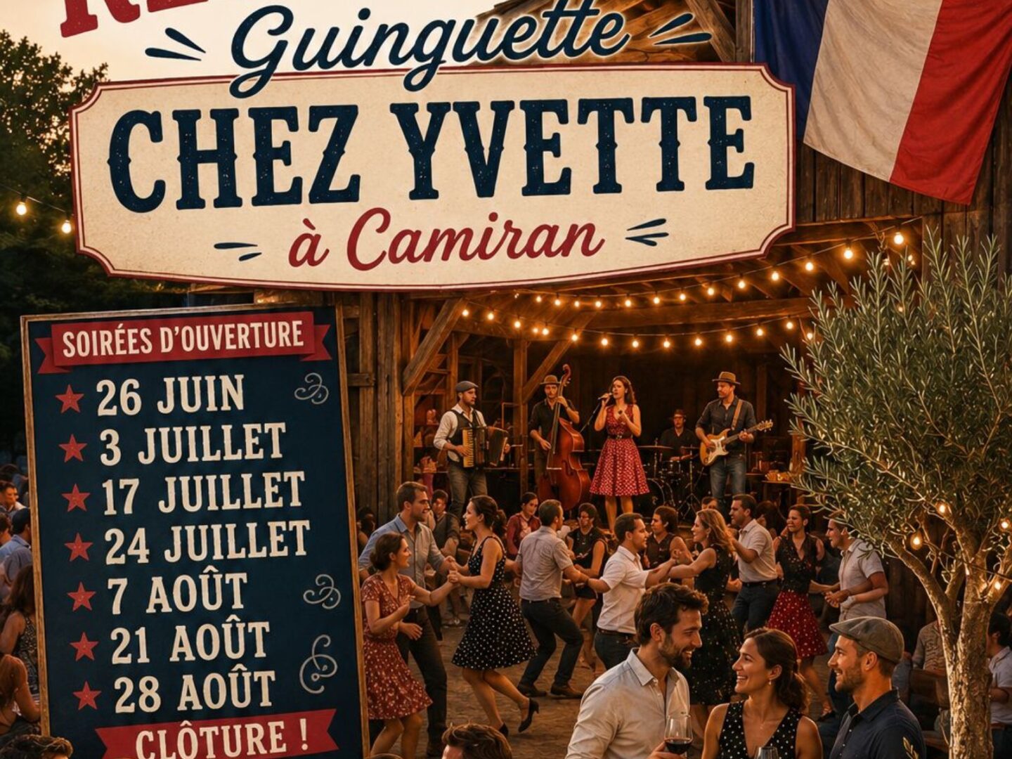 La Guinguette Chez Yvette Vignoble Mercier Camiran