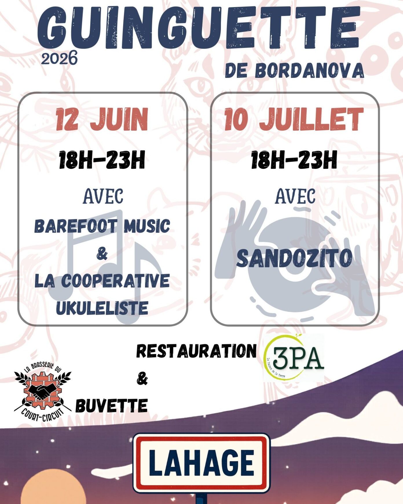 LA GUINGUETTE DE BORDANOVA Lieu dit Bordeneuve Lahage