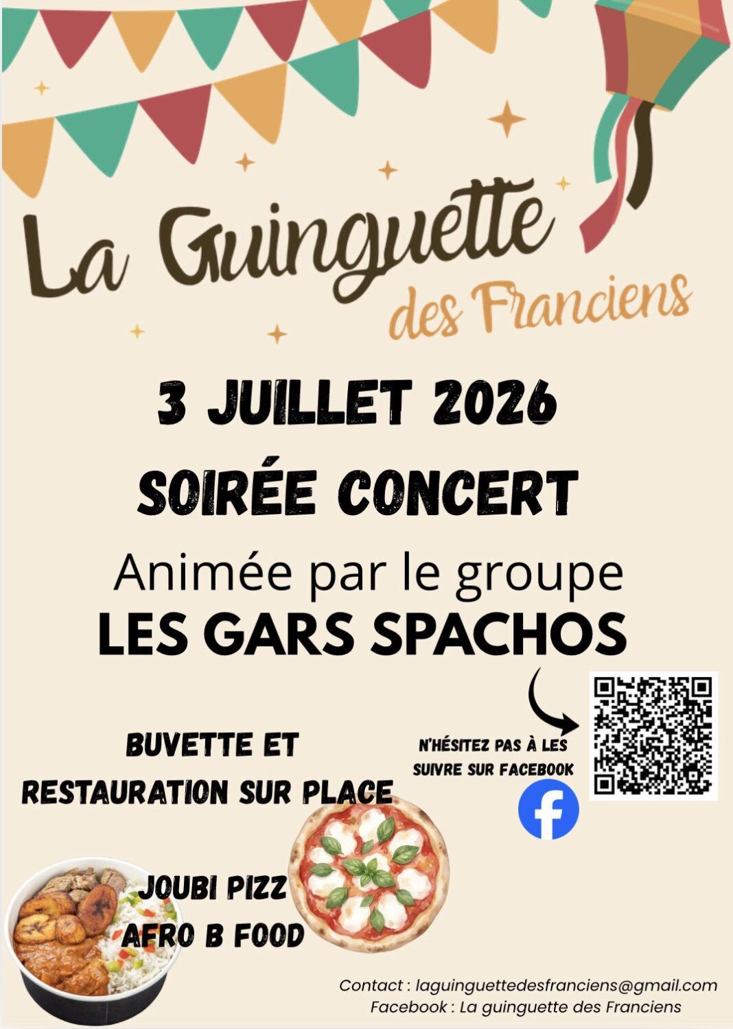 La Guinguette des Franciens Parc derrière la Mairie François