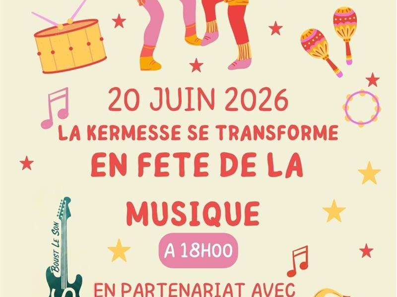 La Kermesse se transforme en fête de la musique rue des Bleuets Boust
