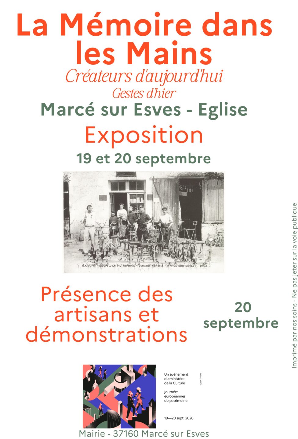 La mémoire dans les mains Marcé-sur-Esves